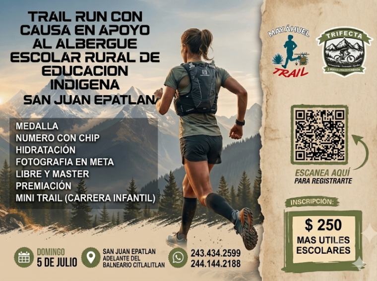 TRAIL RUNNING EPATLAN 5K finish line